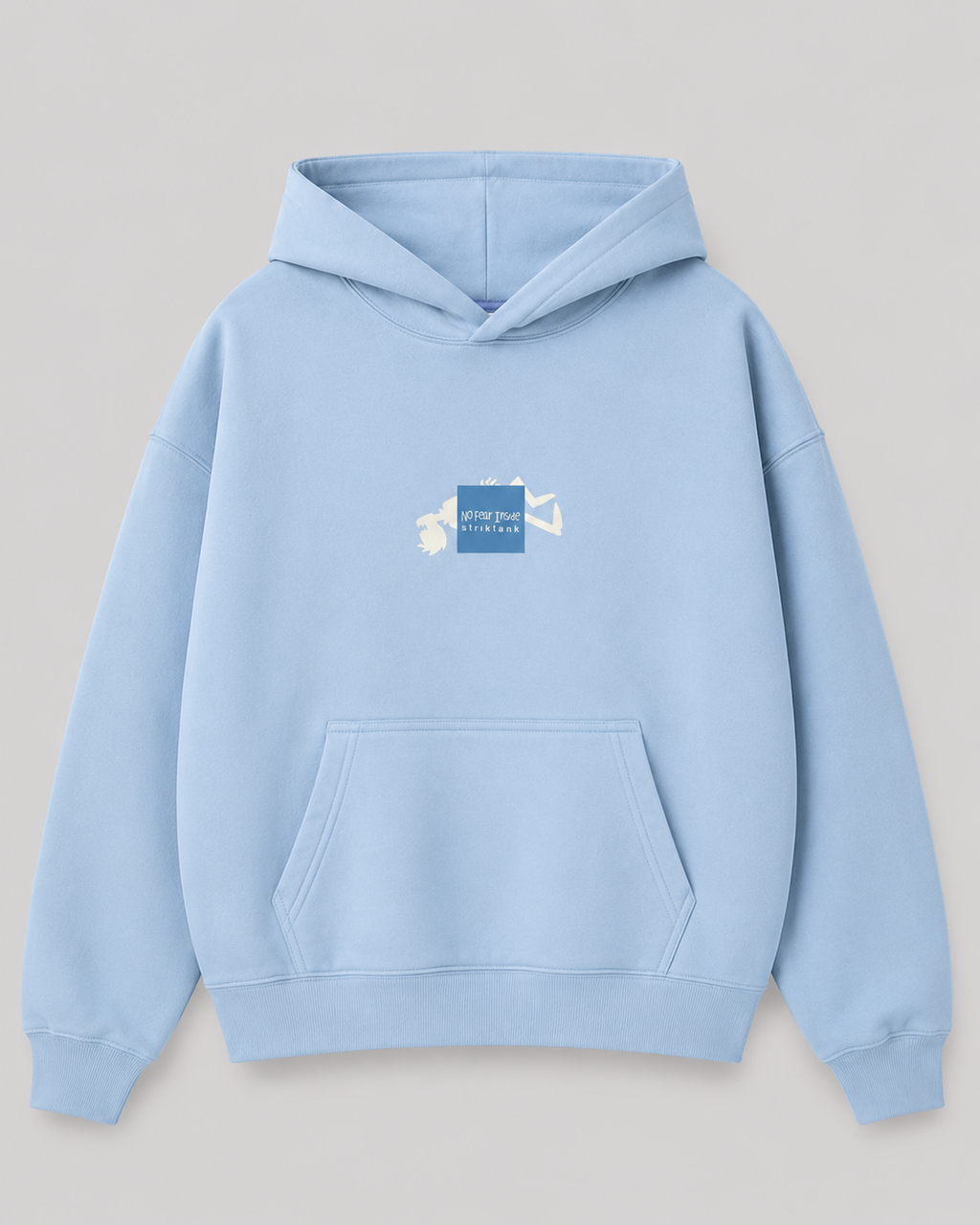 Hoodie Oversized STRIKTANK Sky Blue