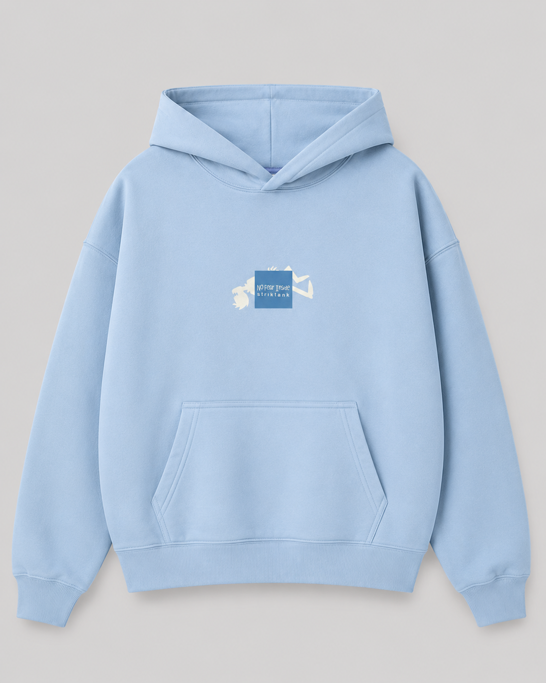 Hoodie Oversized STRIKTANK Sky Blue