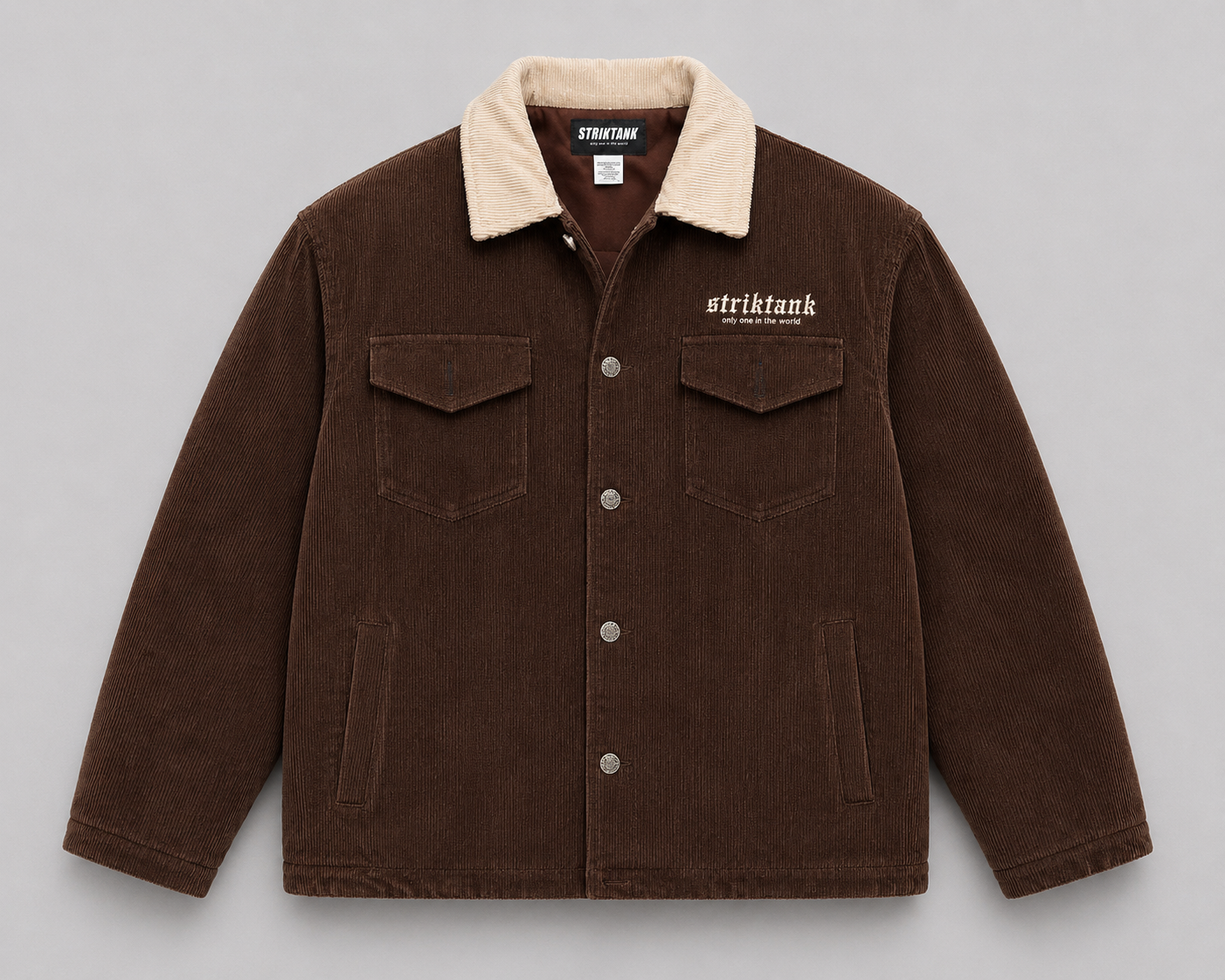 Corduroy Jacket STRIKTANK Brown