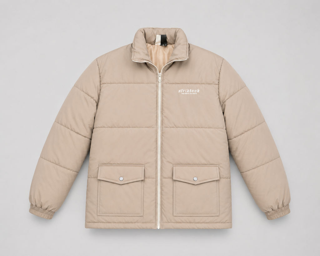 Puffer Jacket STRIKTANK Sand Beige