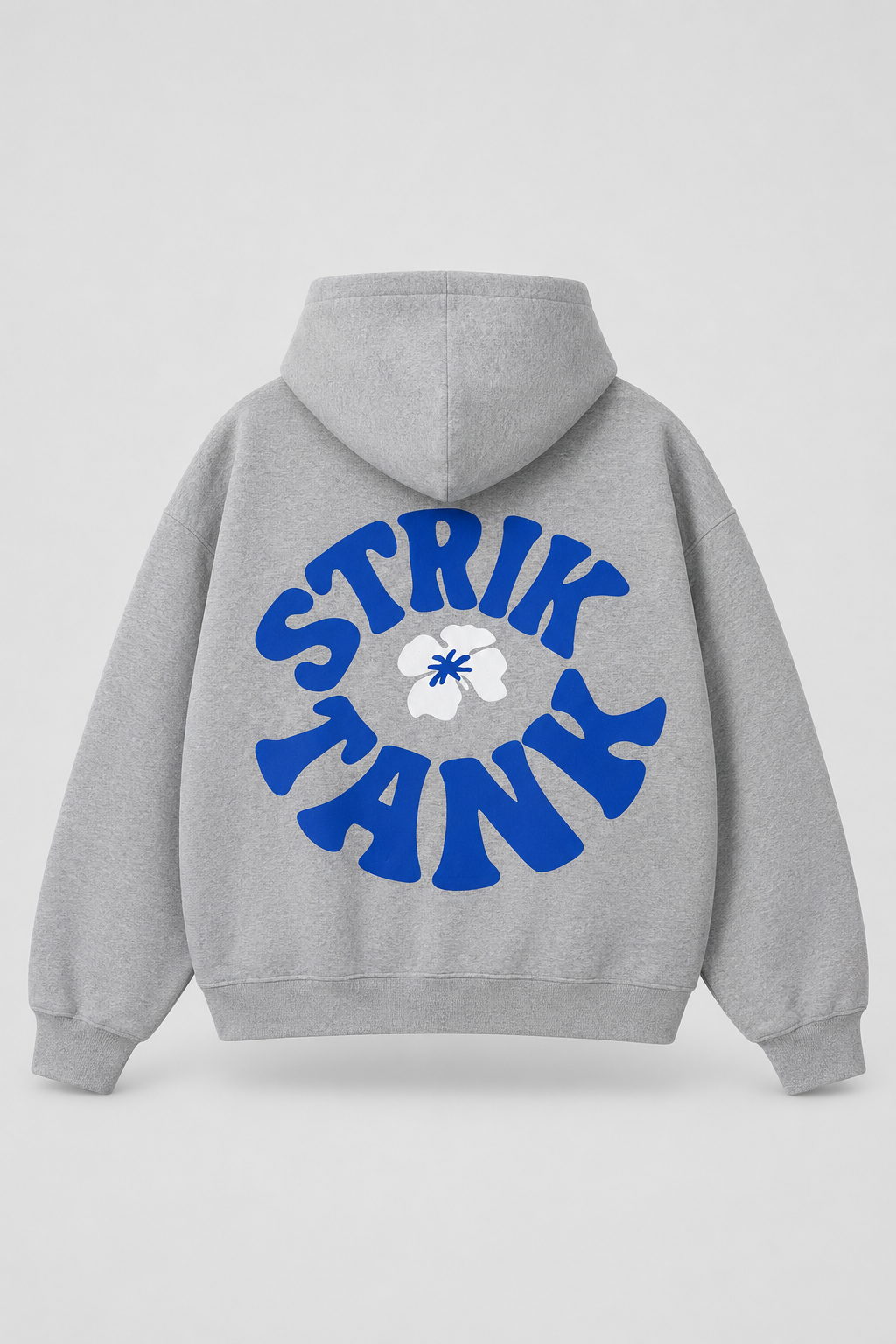 Hoodie Oversized STRIKTANK Grey Flower